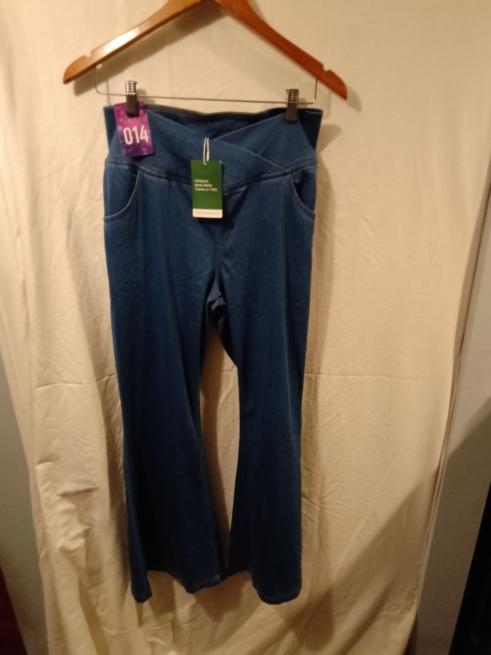 HALARA Blue High-Rise Flare Jeans